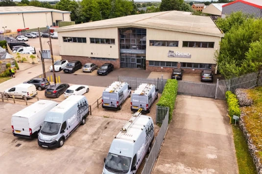 Drone shot of Rhino HQ