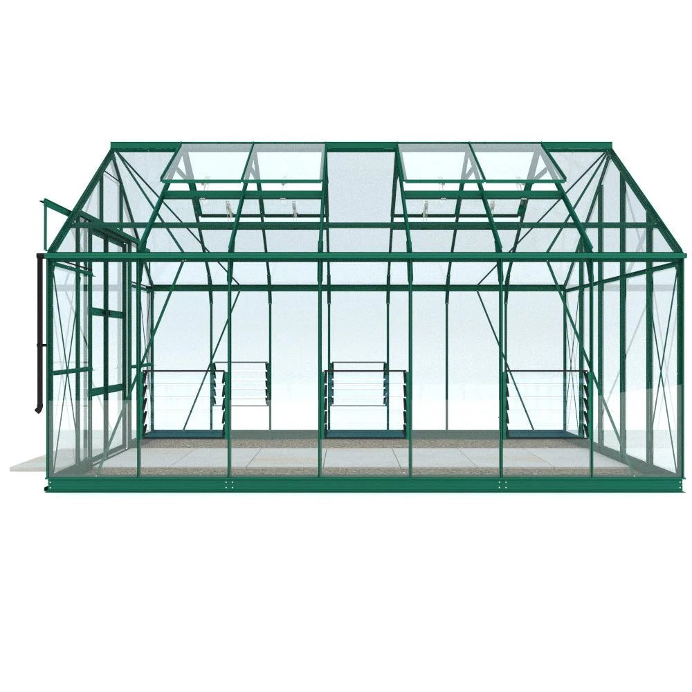 10x14 Rhino Premium Greenhouse green side