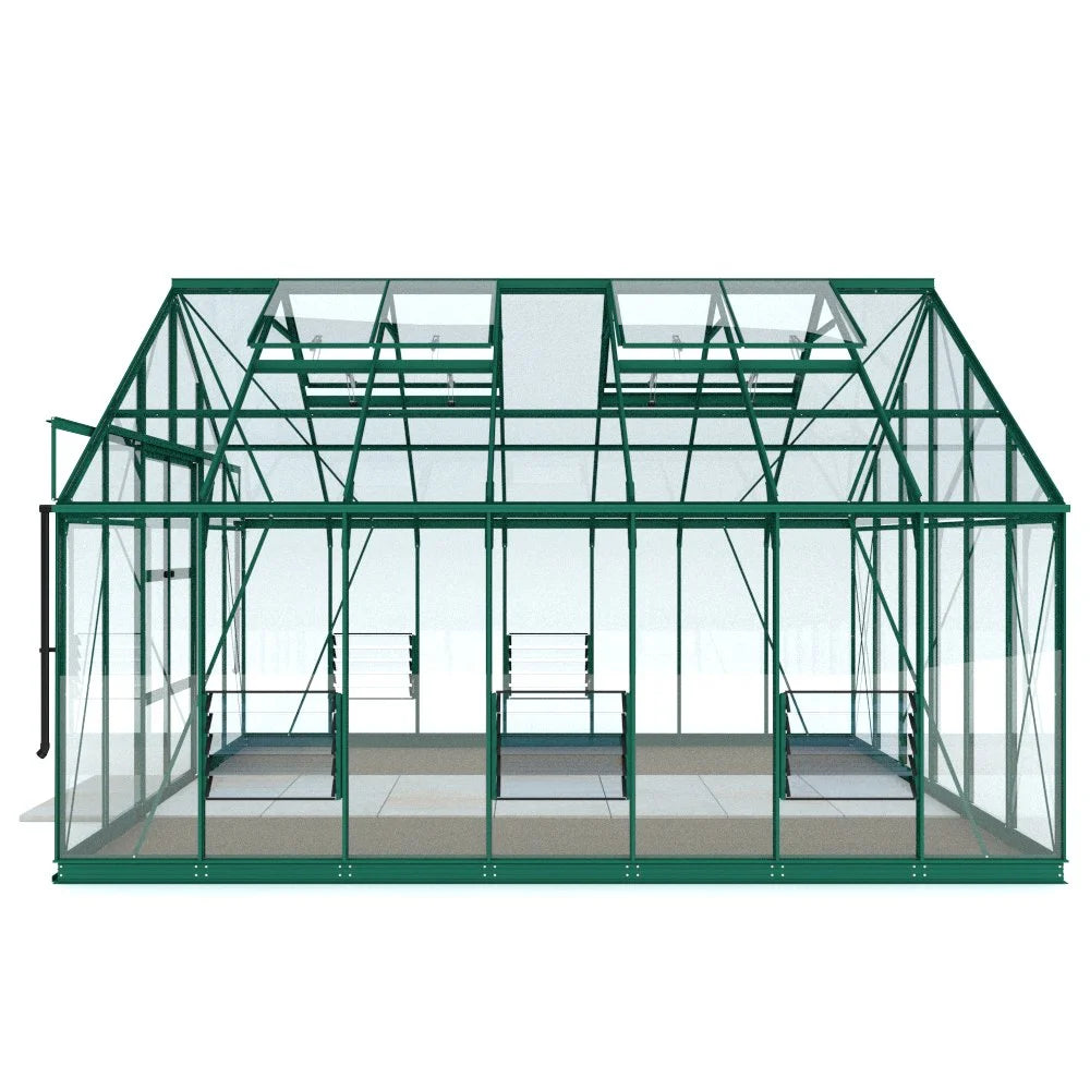 12x14 Rhino Premium Greenhouse green side