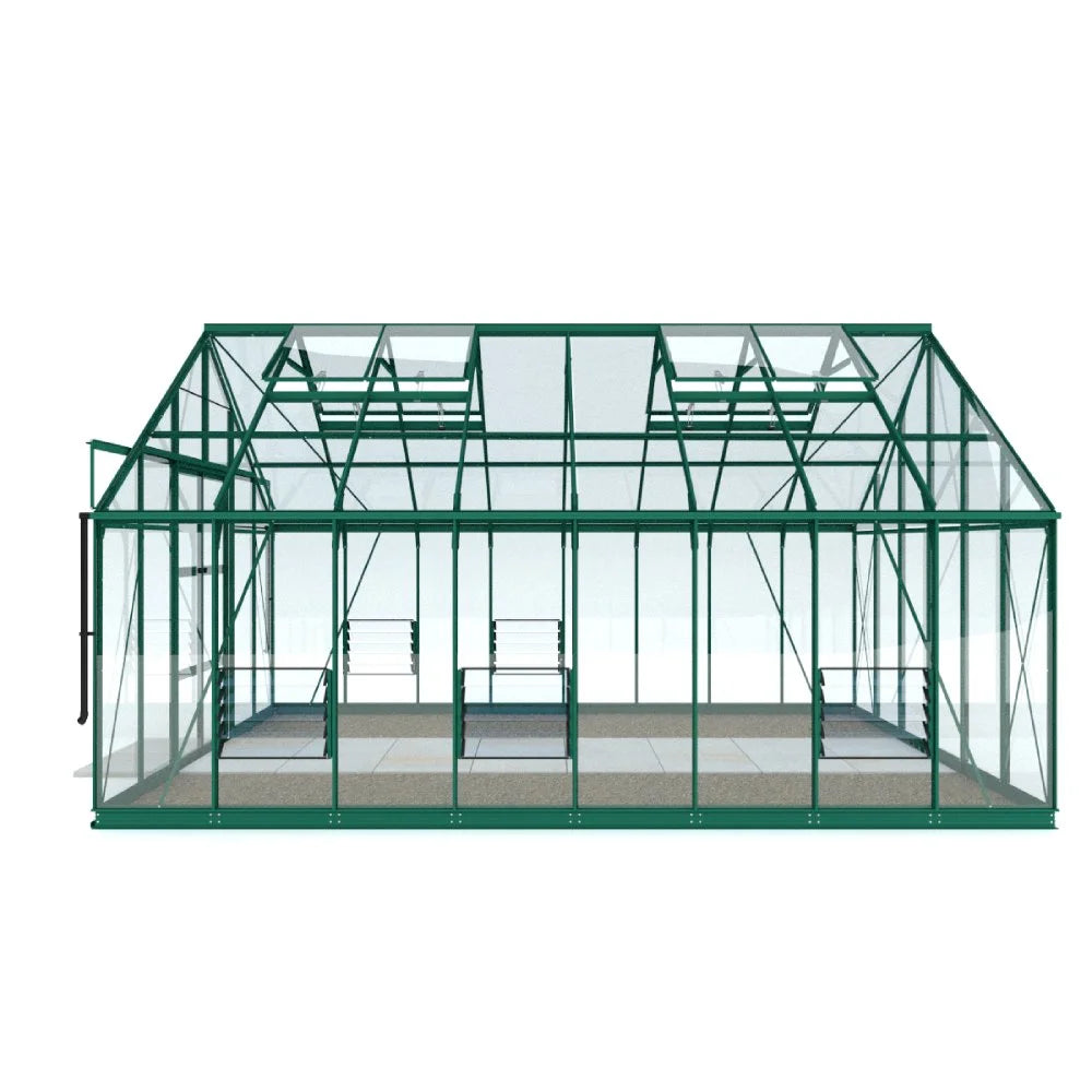 12x16 Rhino Premium Greenhouse green side