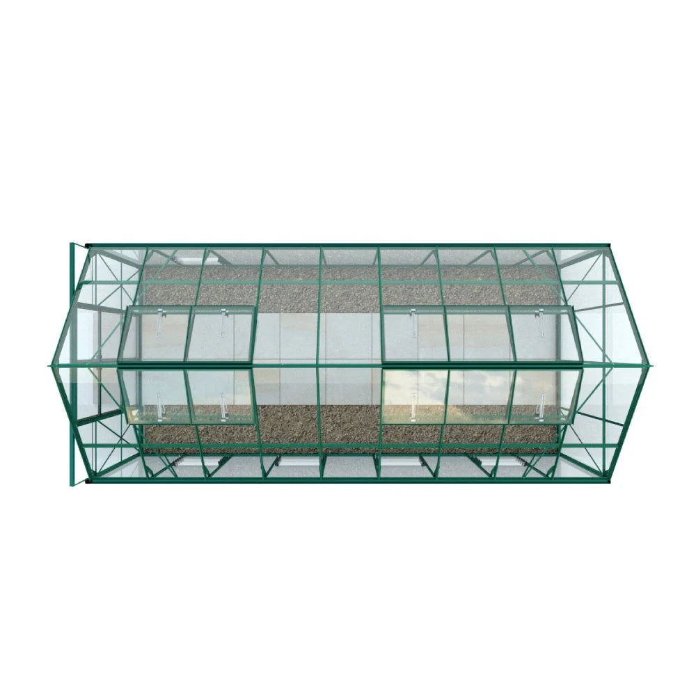 8x18 Premium Greenhouse Green Top