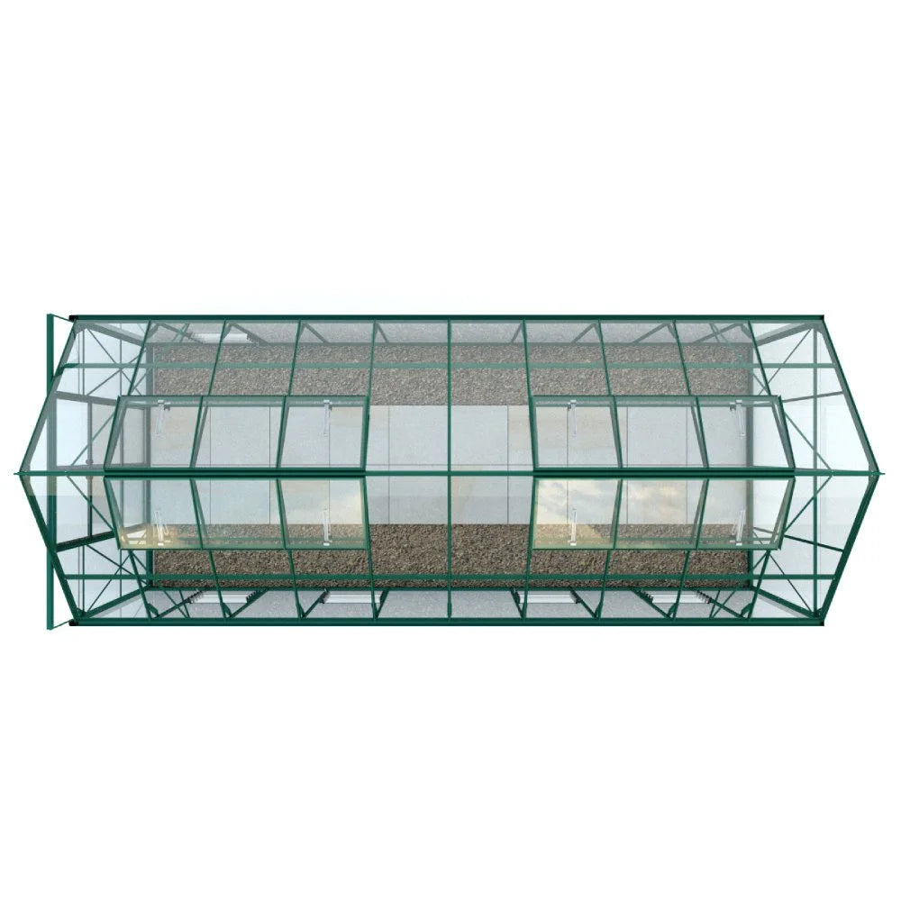 8x20 Premium Rhino Greenhouse Green Top