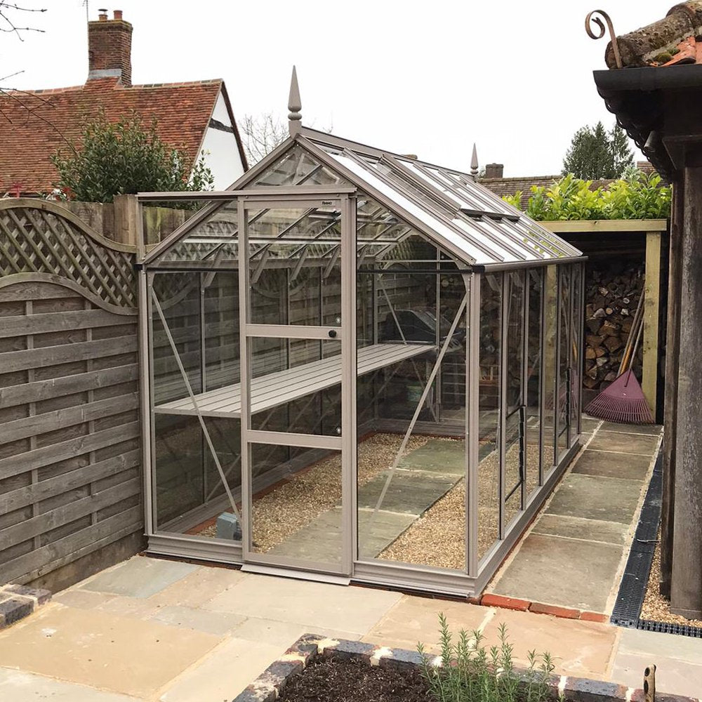 6x12 Premium Greenhouse Clay Grey