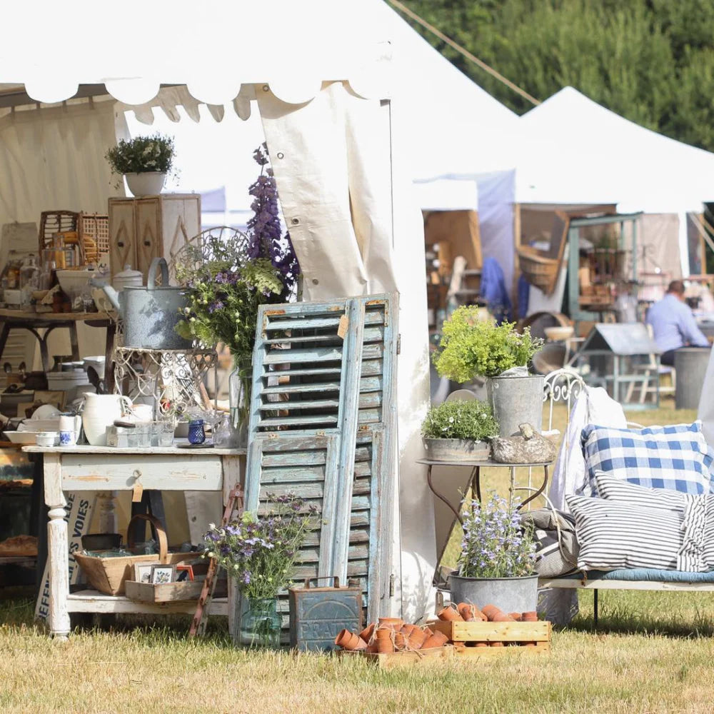 One of the stands at last year's Country Brocante show fair featuring antique items