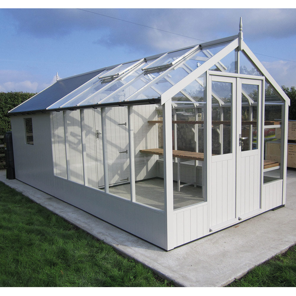 Swallow Raven Combi Shed - Lilly White